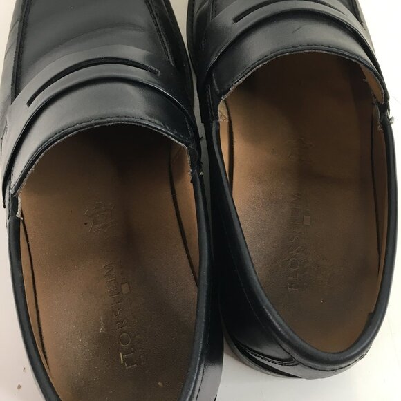 Florsheim Black Leather Penny Loafer Size 7.5 EEE - Picture 7 of 11